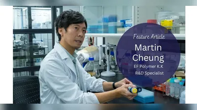 Martin Cheung, R&D specialist, working in the EF Polymer laboratory