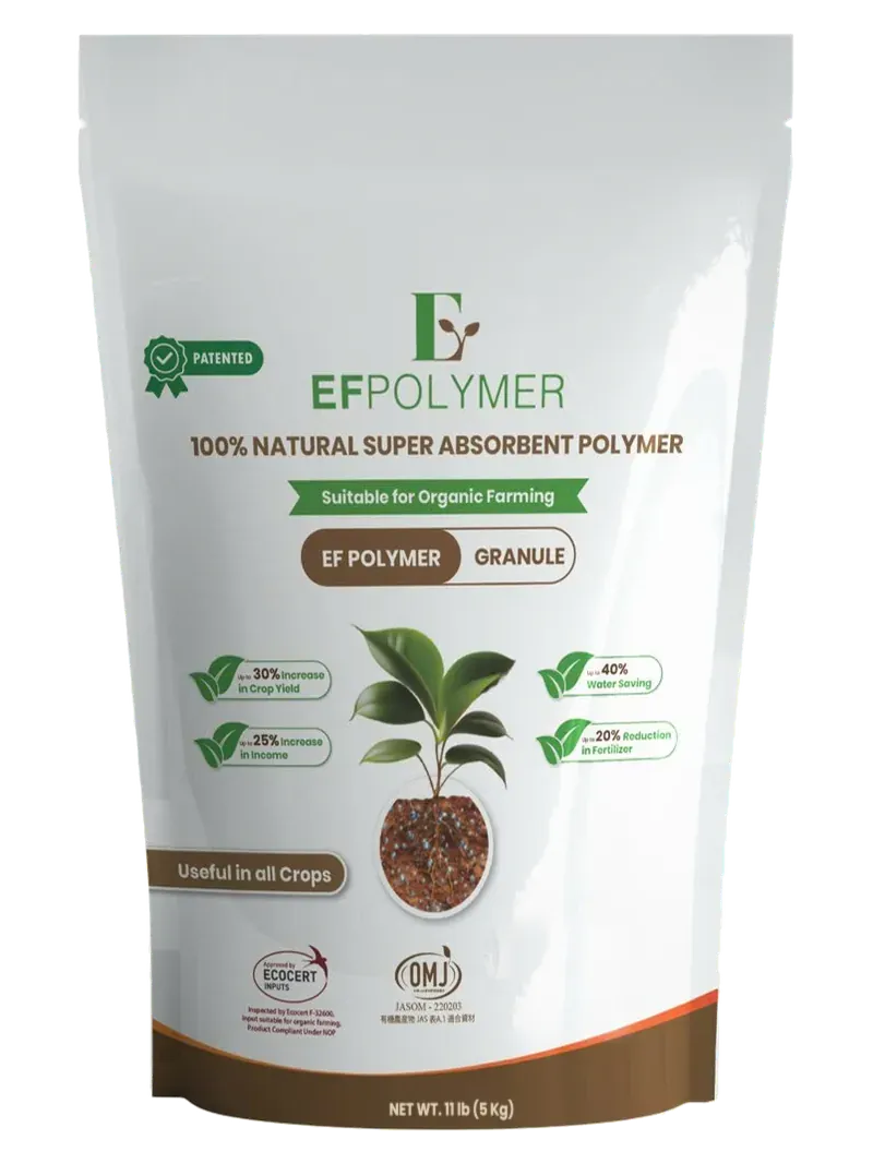 5 kg pack of EF Polymer, natural superabsorbent polymer